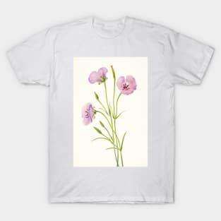 Splendid mariposa lily - Botanical Illustration T-Shirt